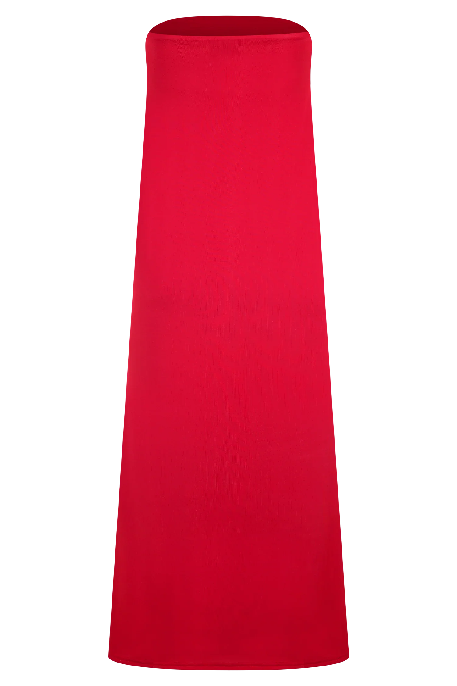 Bruna Slinky Fishtail Maxi Skirt Red