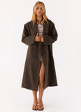 Gianni Double Breast Coat Chocolate