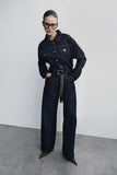 Mannon Mid Rise Denim Jeans Washed Indigo Blue
