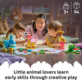 LEGO DUPLO Animal Building Game 10472 Birthday Gifts for Girls Boys Ages 3 Sturdy Building Toys for Toddlers Pretend Play Fine Motor Skills 94 pieces