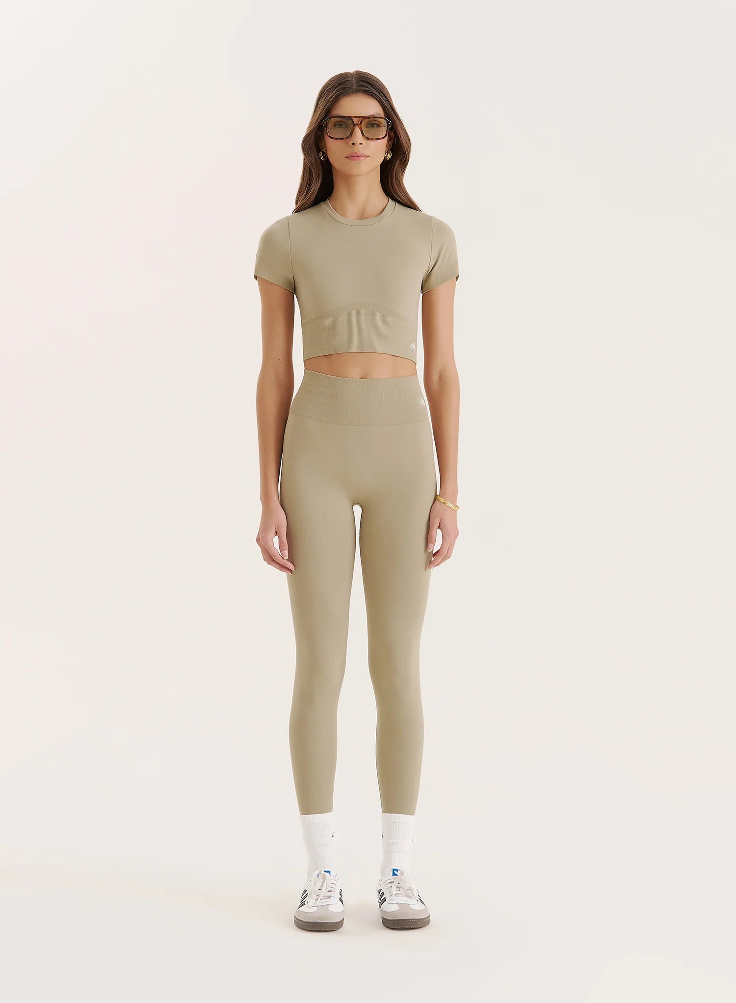 Sage Seamless Gym Crop Top
