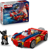 LEGO Marvel Spider Man Car vs Venomized Wolverine Building Toy for Boys Girls Super Hero Villain Playset W 2 Marvel Minifigures Gift Idea for Birthdays Ages 7 76336