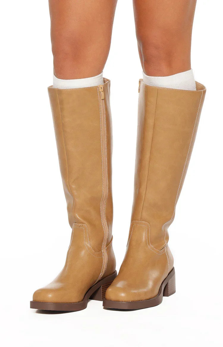 Juniper Camel Mid Length Boots