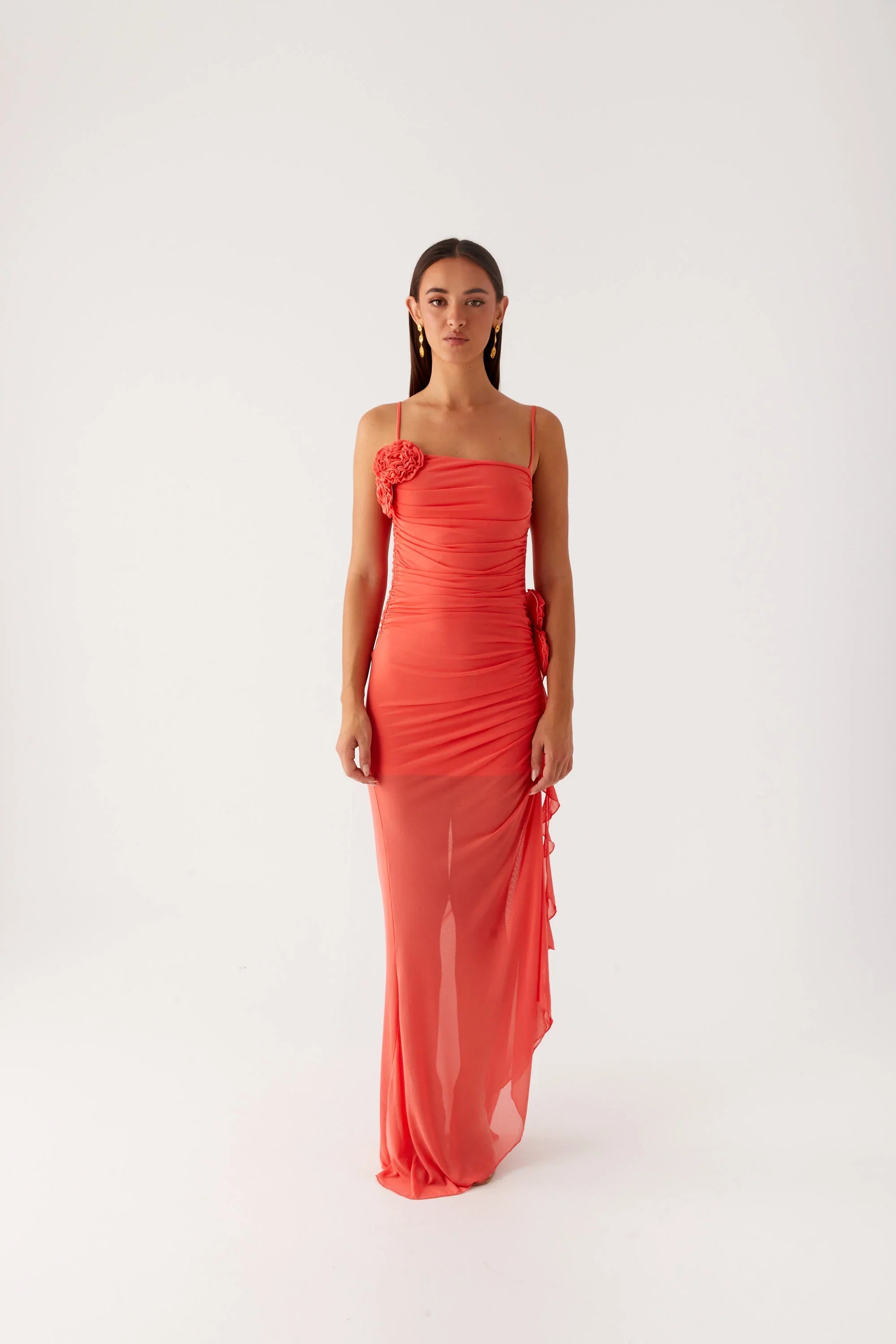Louana Maxi Dress Coral