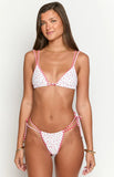 90 Swim Sumba Red Floral Bikini Top