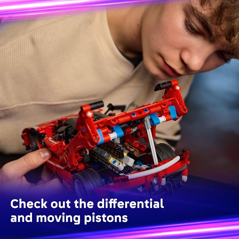 LEGO Technic Ferrari FXX K Toy Car Building Toy for Girls Boys Ages 10 Cool Birthday Gift for Kids Race Car Model for Play Display 42212