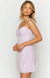 Penny Lane Purple Sequin Mini Dress