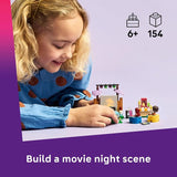 LEGO Friends Friendship Movie Night Pretend Play Building Toy Interactive Storytelling Playset for Girls Boys Ages 6 Includes Paisley and Aliya Minidolls Gift Idea for Birthdays 42642