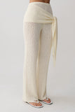 Mattais Boucle Knit Pants Ivory