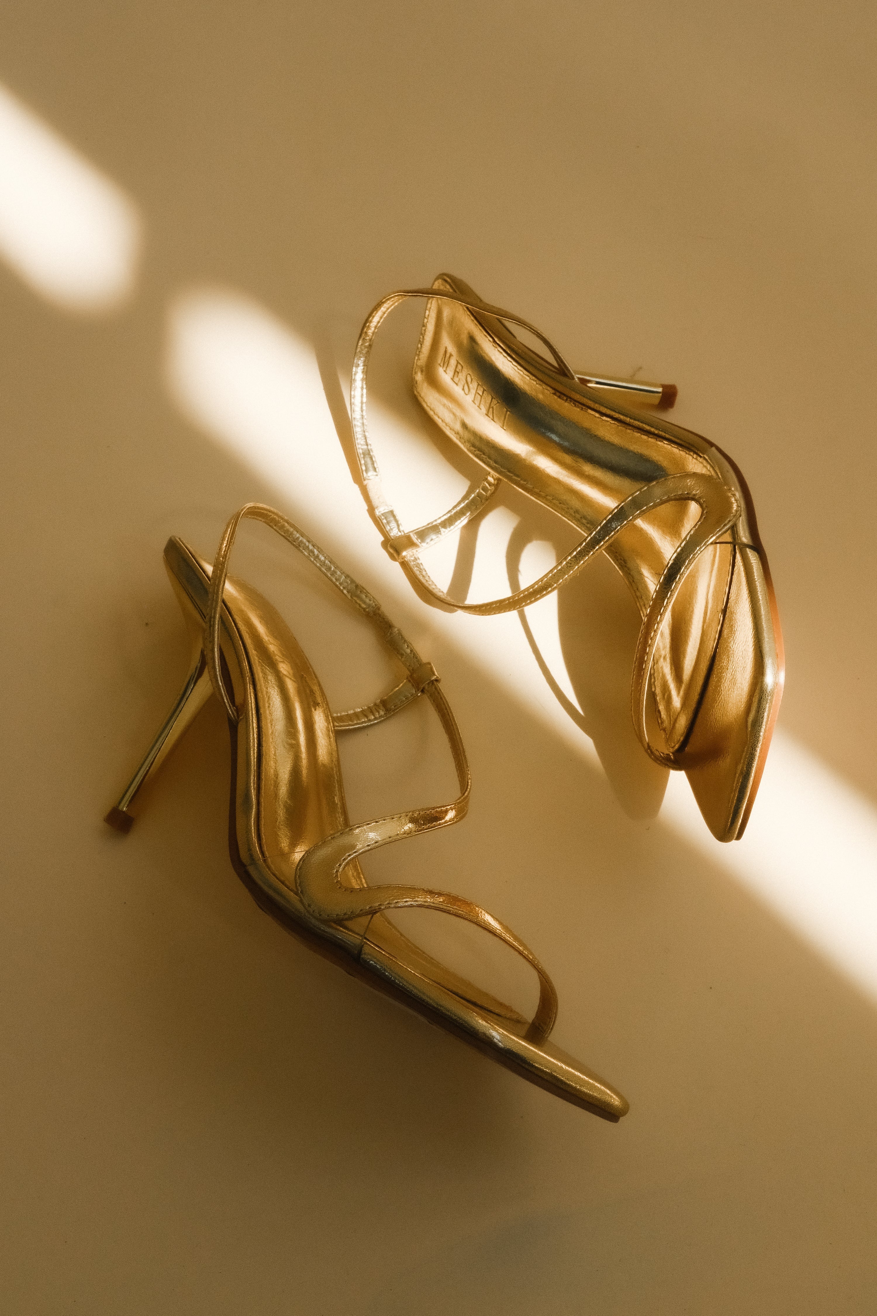 Jaska Metallic High Heel Gold