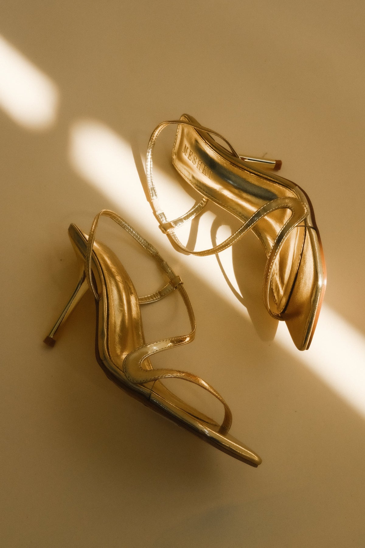 Jaska Metallic High Heel Gold