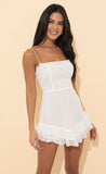 Fit and Flare Dress in White