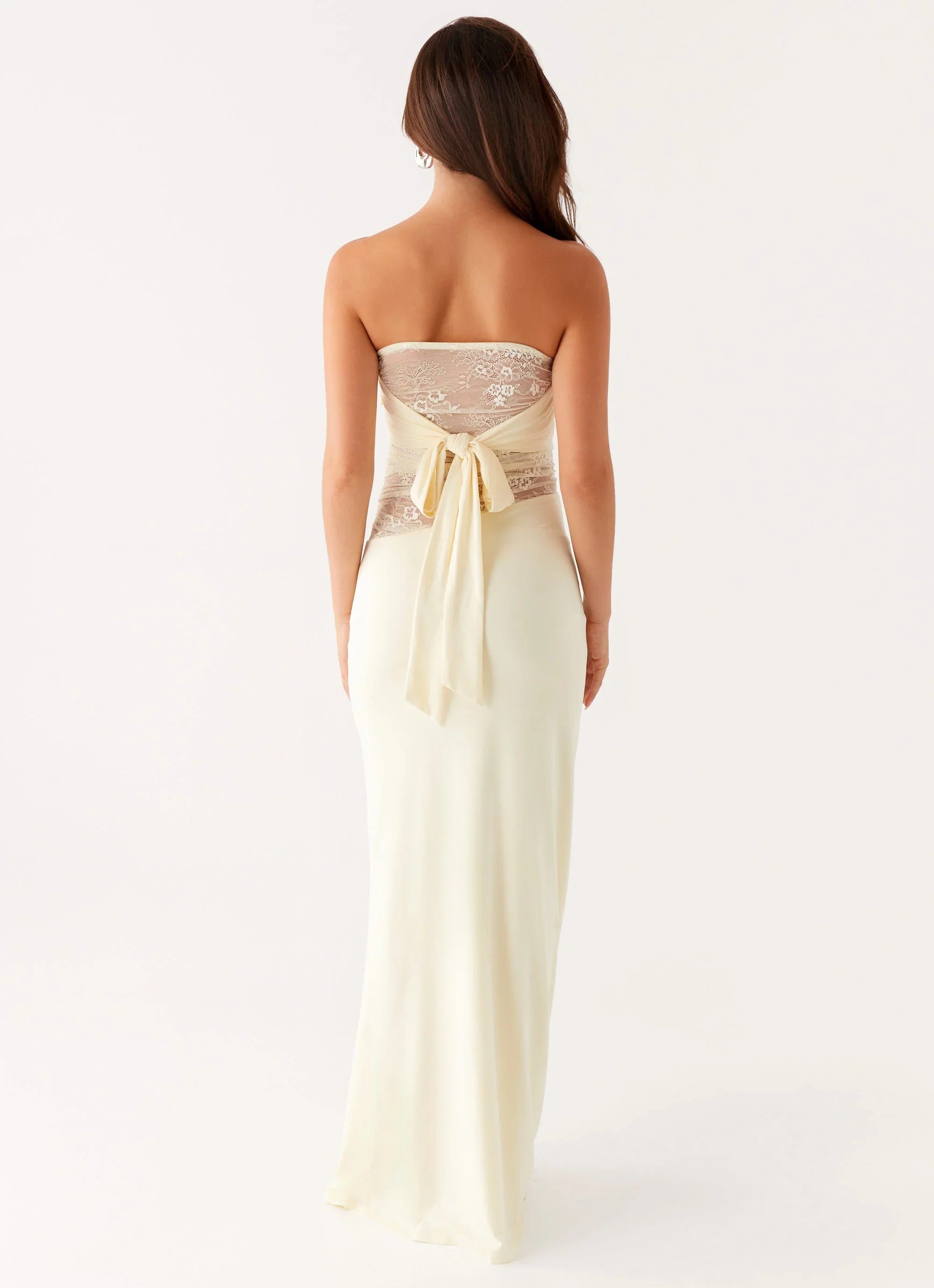 Sweet Energy Strapless Maxi Dress Yellow