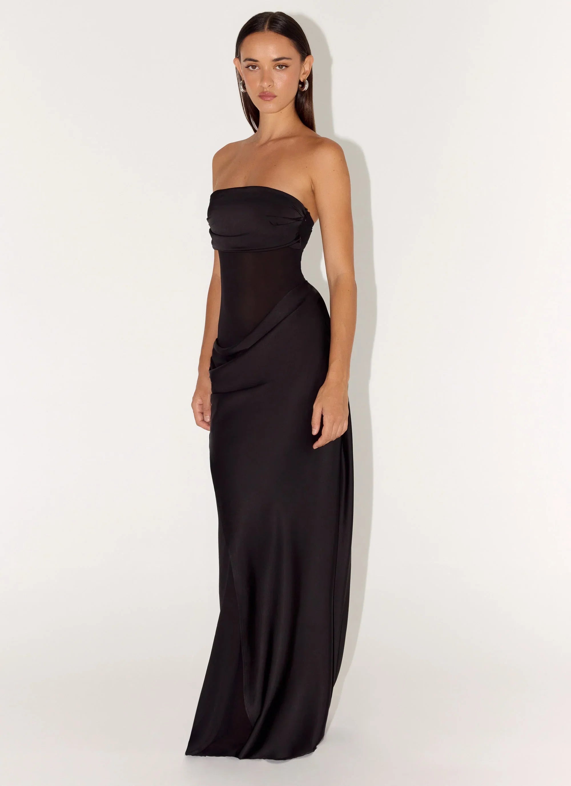 Champagne Skies Maxi Dress Black