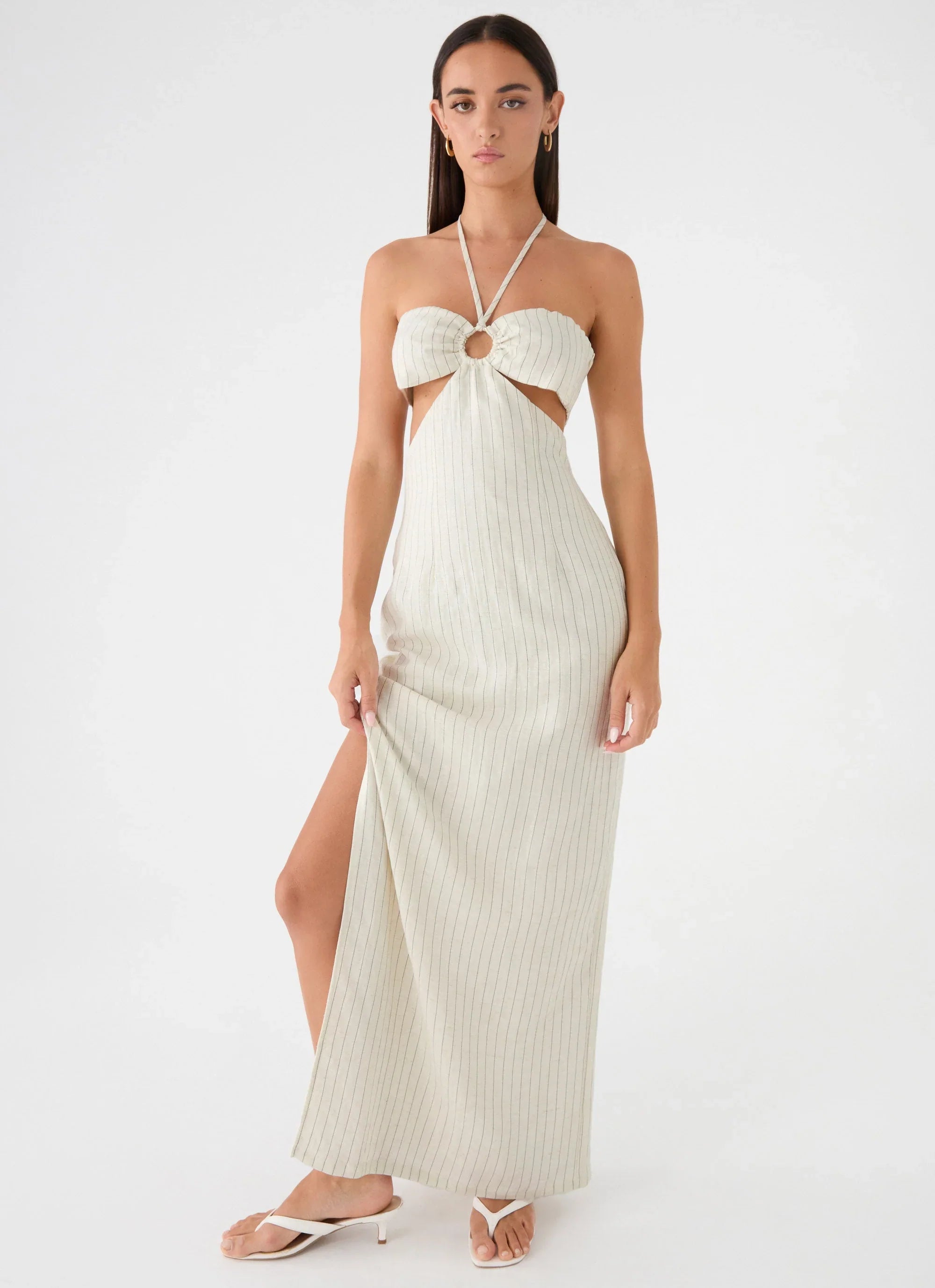 Laid Bare Maxi Dress Desert Stripe