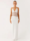 Enchant Lace Maxi Dress Ivory