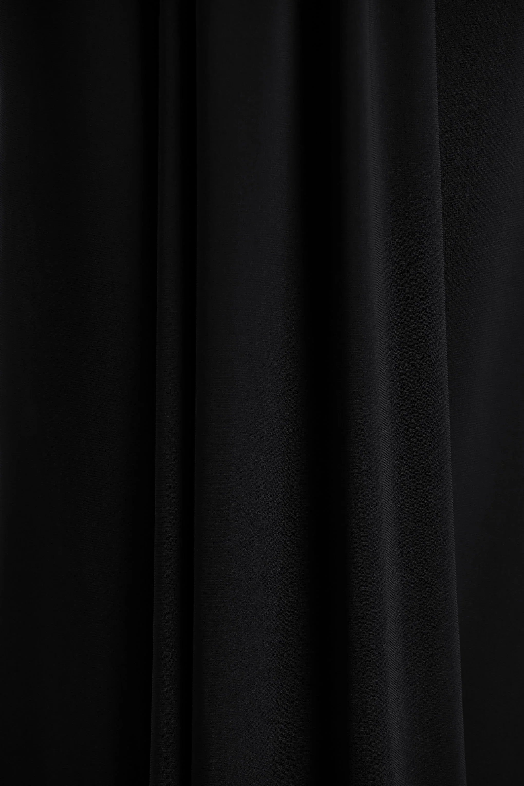 Flashy Black Plunge Neck Maxi Dress With Ruched Detailing