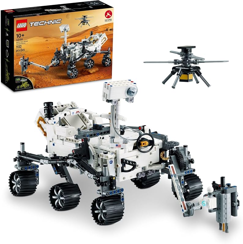 LEGO Technic NASA Mars Rover Perseverance Building Toys STEM Model Kit for Boys Girls Ages 10 Years Gifts for Birthdays Detailed Set for Display 42158