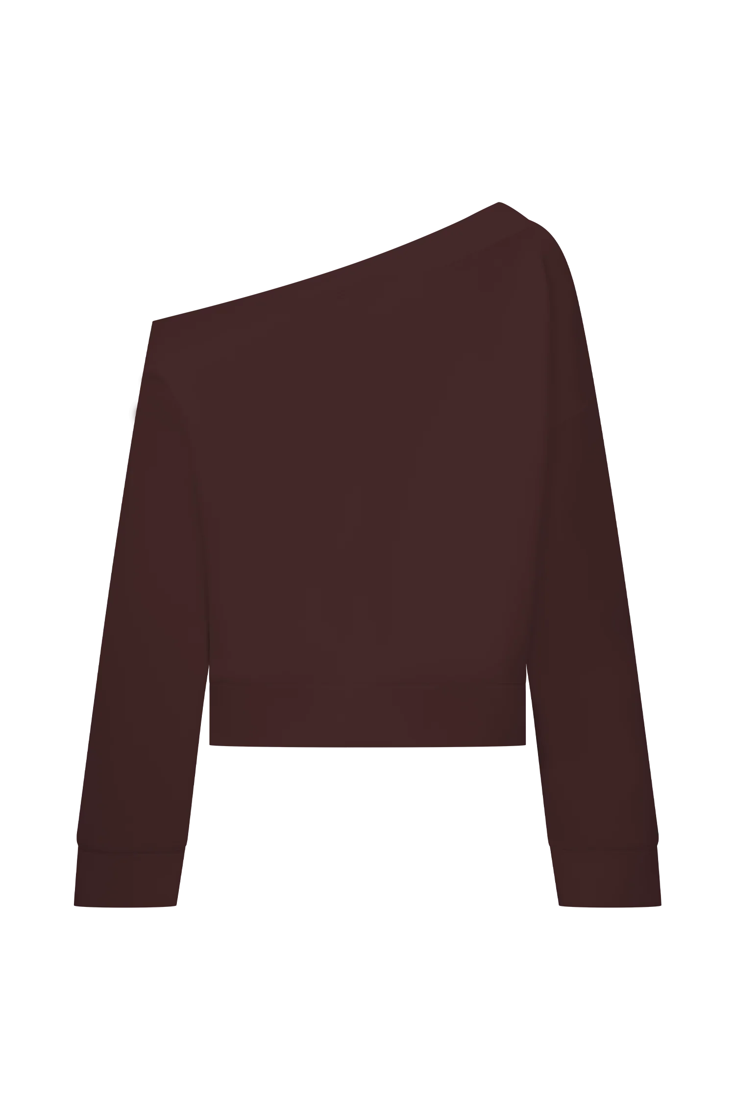 Aiden Slouchy Crew Jumper Chocolate
