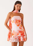 Manon Scarf Mini Dress Blushing Blossom