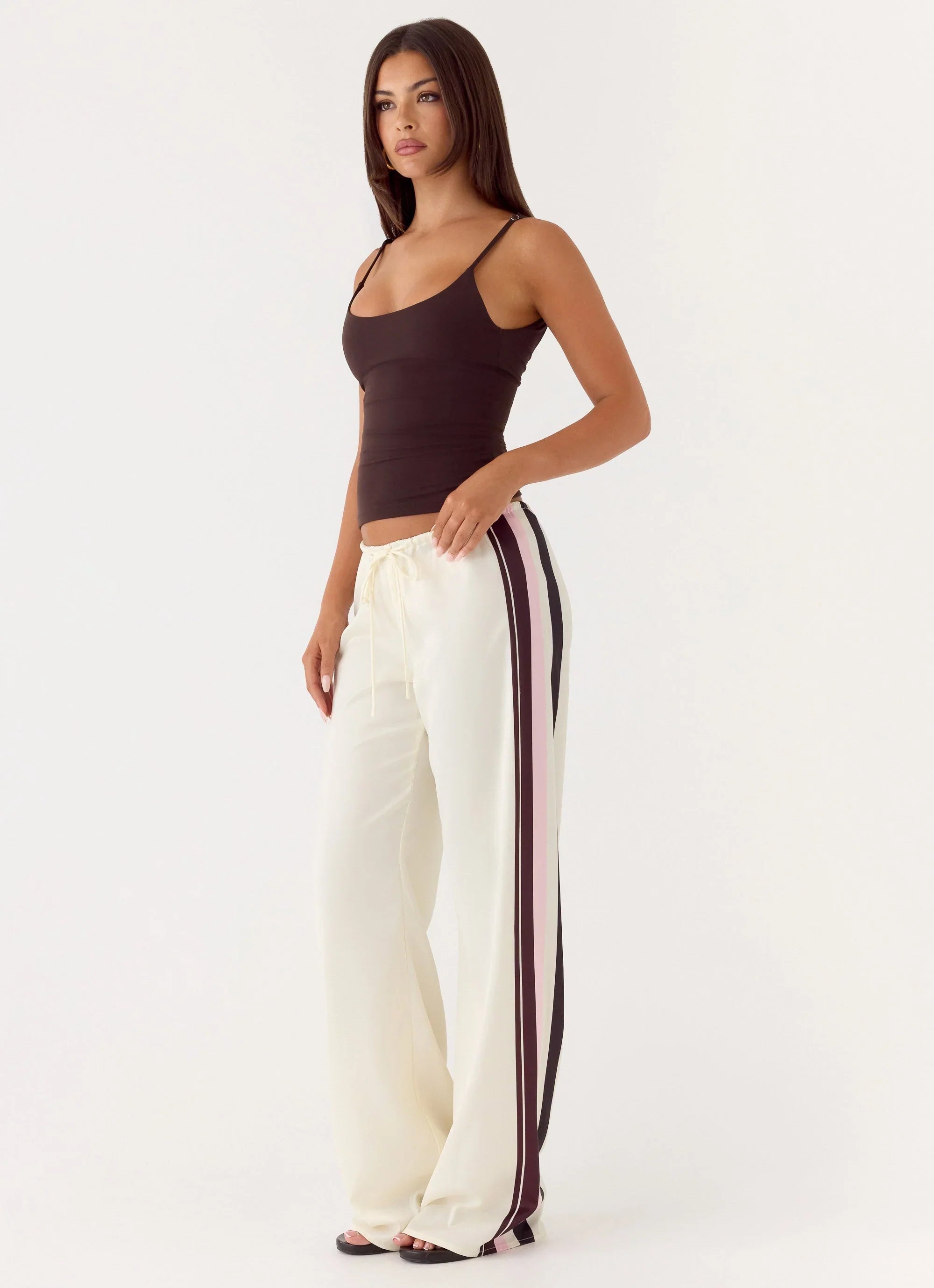 Deacon Low Rise Pants Bloom Stripe