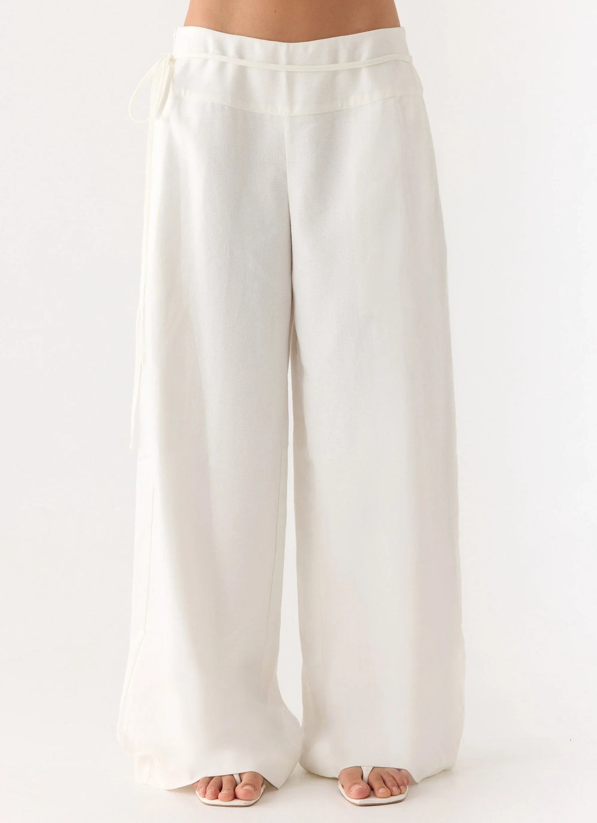 Isobel Linen Pants White