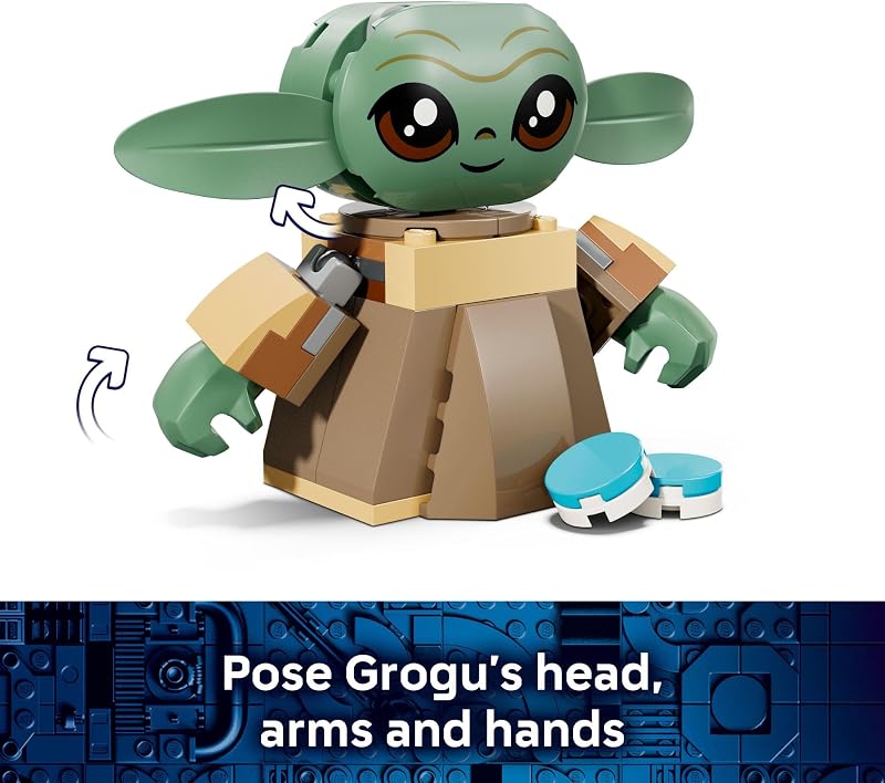 LEGO Star Wars Grogus Homestead Building Toy for Boys Girls The Mandalorian Pretend Play Set W Sorgan Frog Poseable Grogu Figures for Preschool Kids Ages 4 Gift Idea for Birthdays 75443