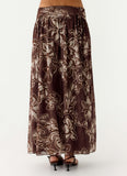 Hot Like Me Maxi Skirt Espresso Meadow