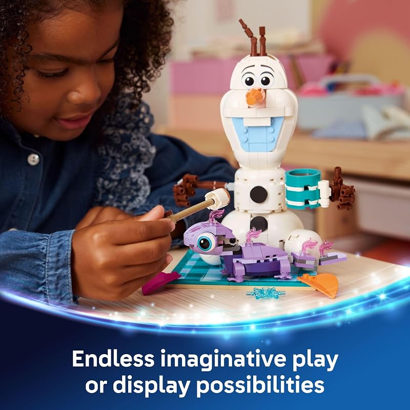 LEGO Disney Frozen Olaf and Brunis Picnic Fun Building Toy Frozen Toys for Girls Boys Ages 7 Disney Gifts for Kids Fans 43287