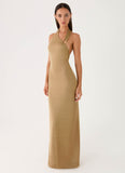 Cassira Shimmer Maxi Dress Shimmer Gold