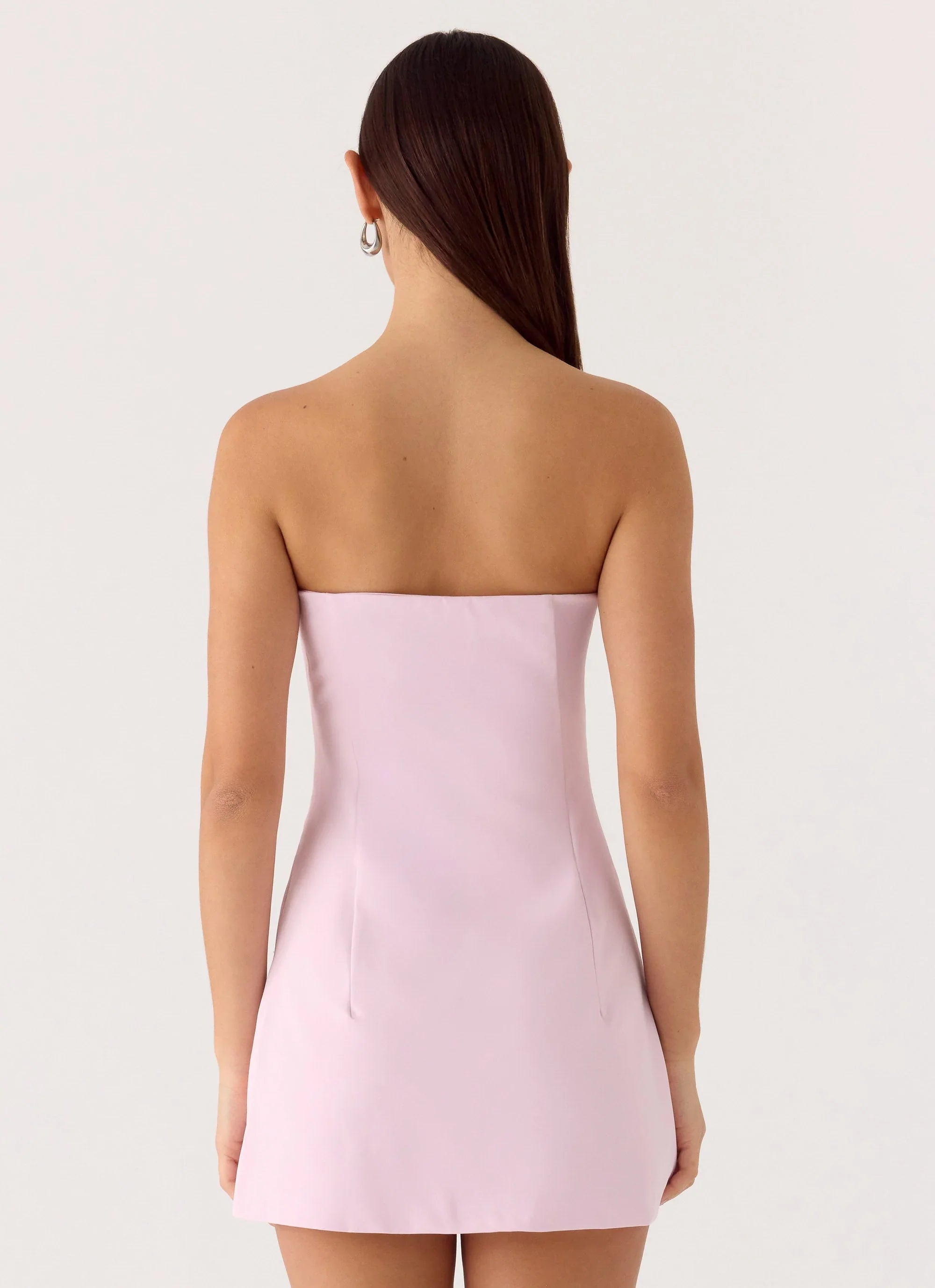 Della Strapless Mini Dress Pink