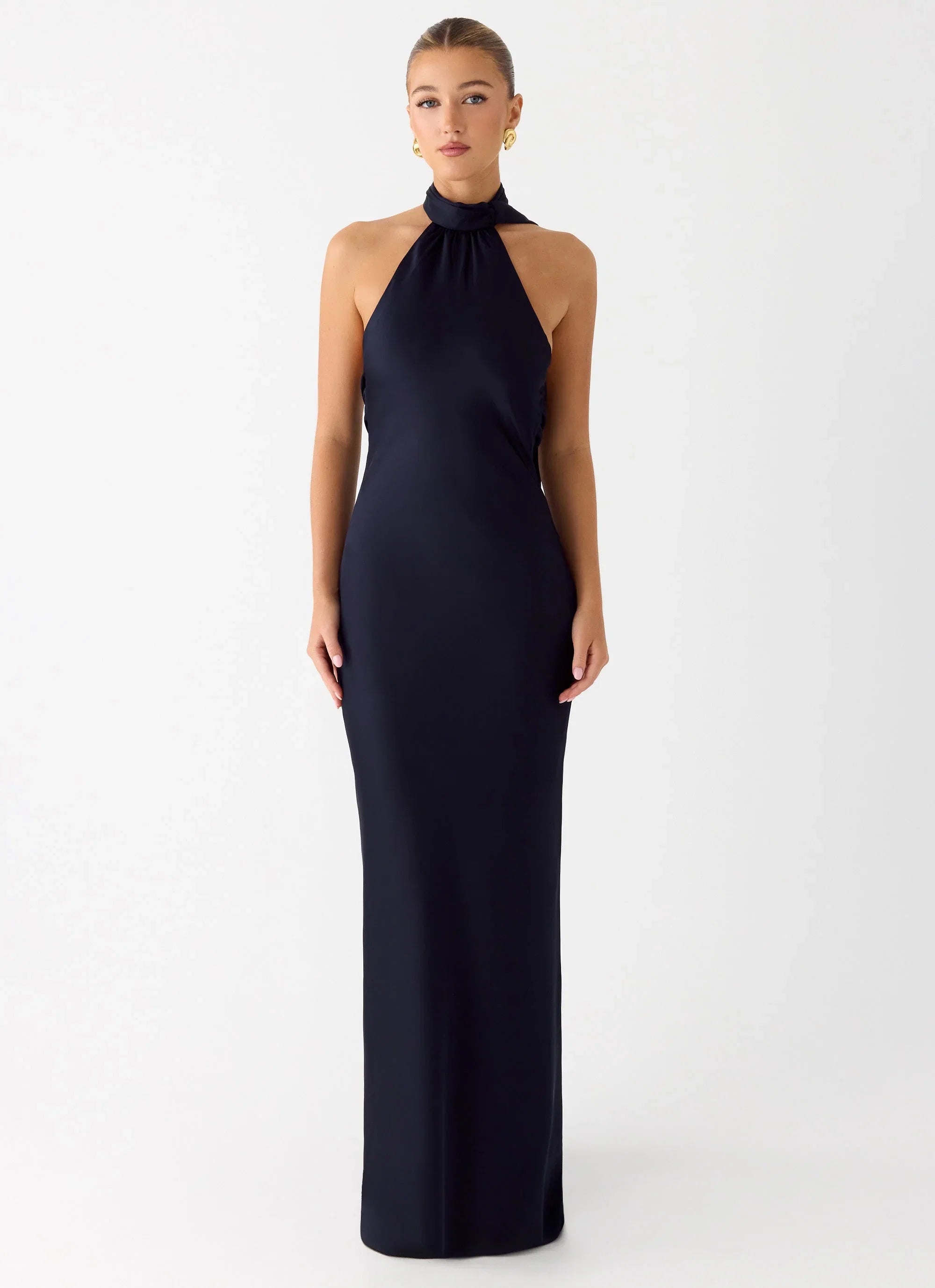 Keena Scarf Maxi Dress Navy