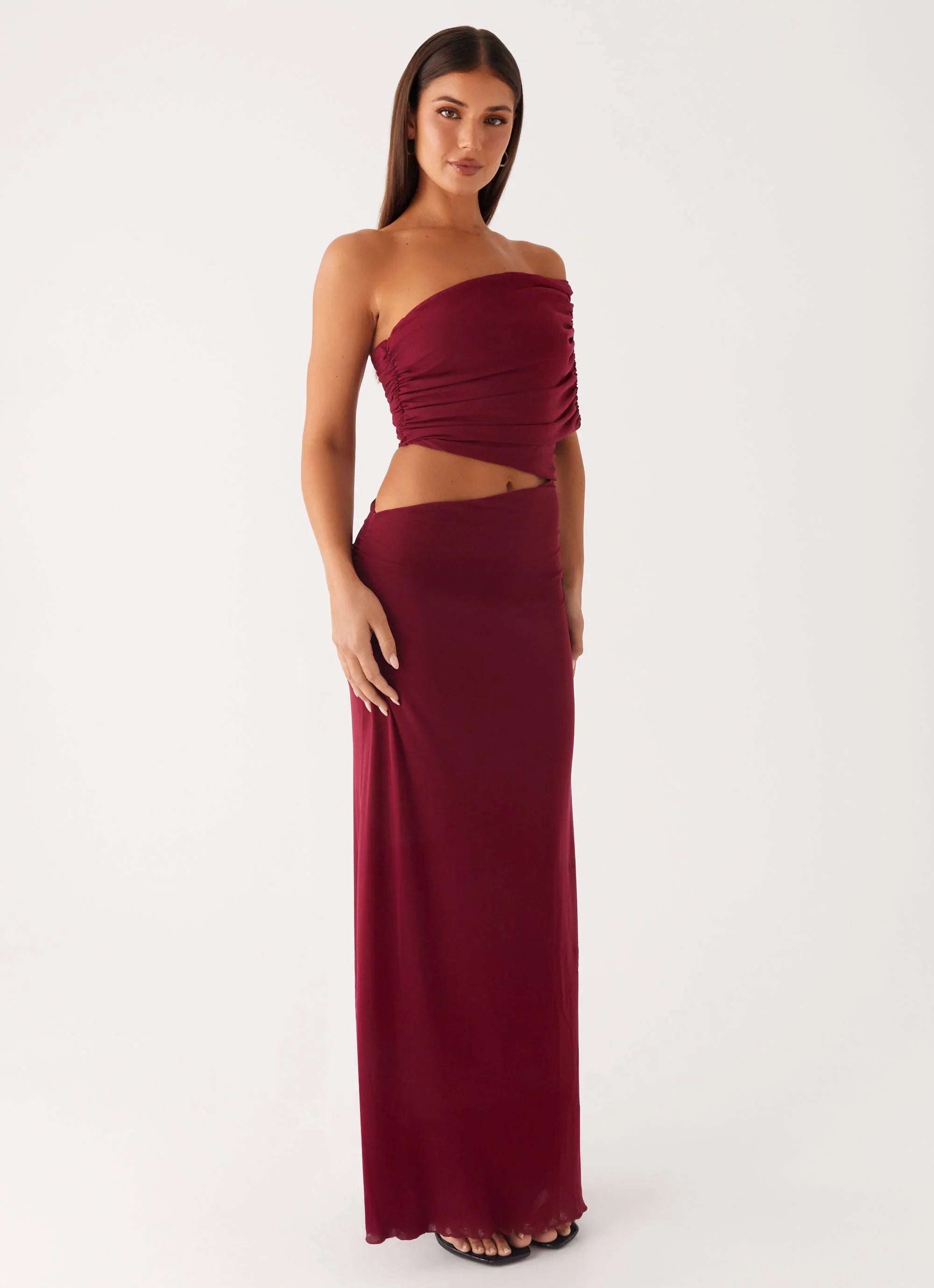 Gillian Maxi Dress Maroon