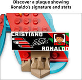 LEGO Editions Cristiano Ronaldo Soccer Highlights Building Set for Boys Girls Ages 10 Collectible Soccer Gift with Plaque Kids Bedroom or Shelf Decor 43012