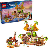 LEGO Disney Moana 2 Kakamora Barge Kids Toy Pretend Play Building Set for Boys and Girls Ages 7 9 Characters Including Moana Maui Kotu and HeiHei Gift Idea for Birthdays 43258