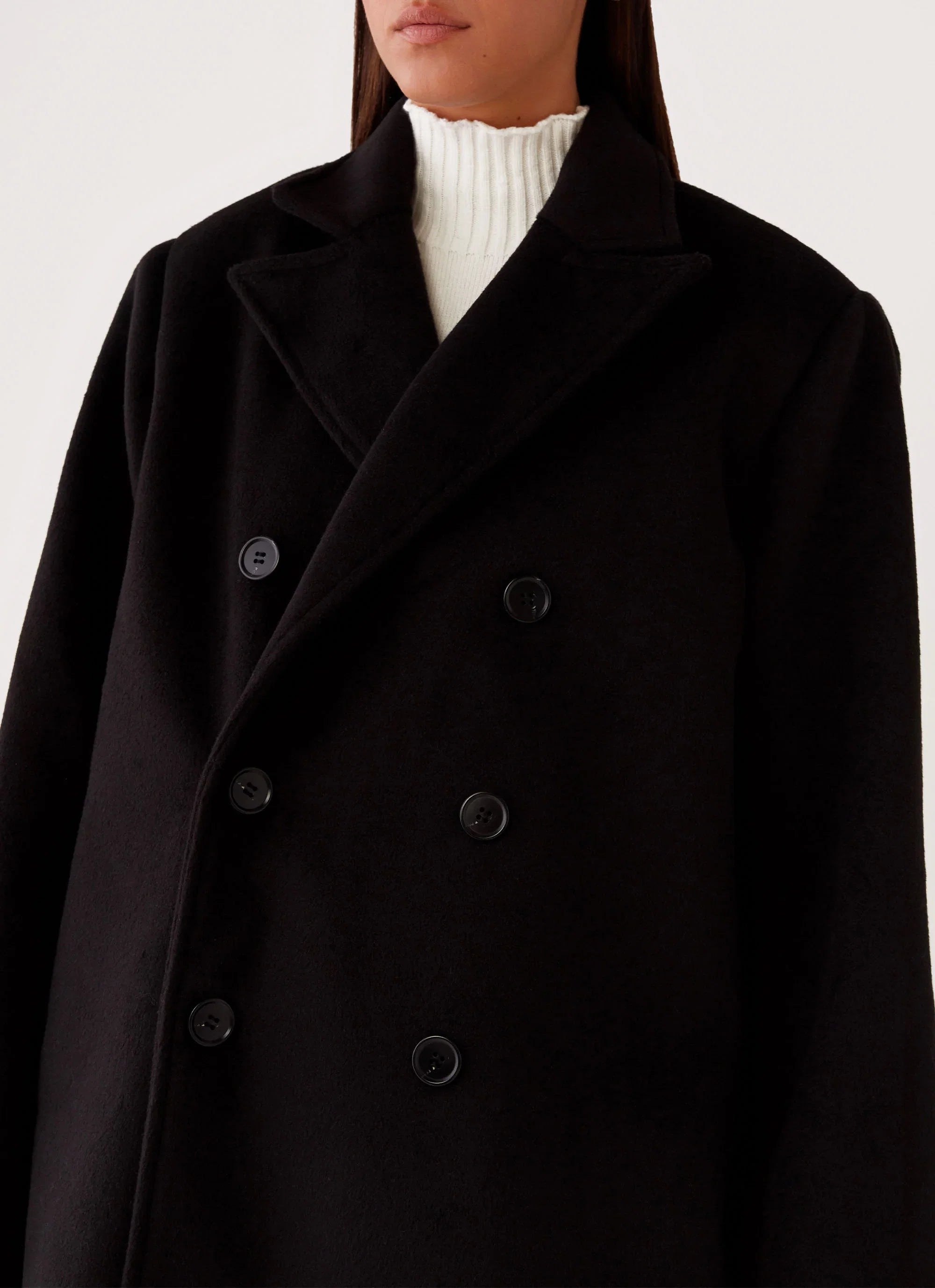 Gianni Double Breast Coat Black