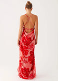 First Class Maxi Dress Sicily Sunsets Print