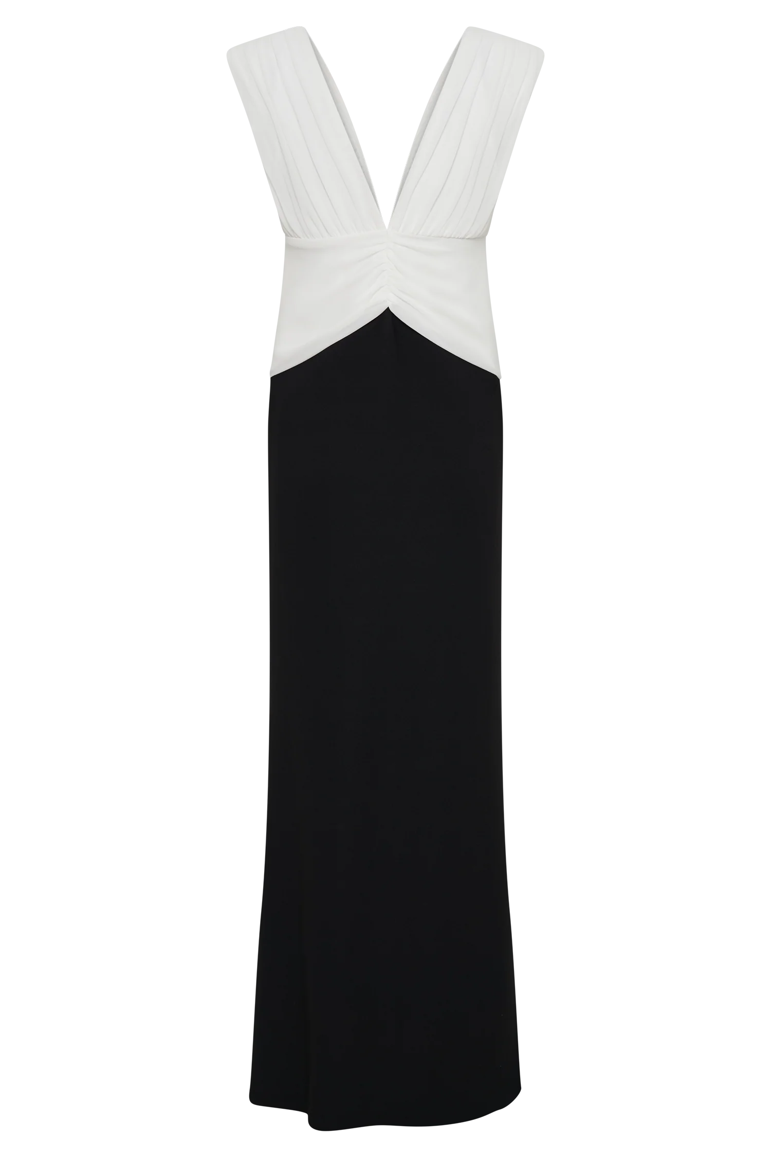 Monique Contrast Maxi Dress Black