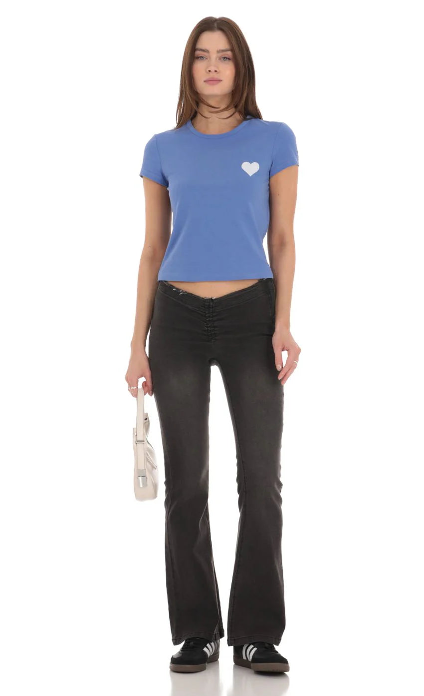 Heart Beverly Hills T Shirt in Blue