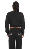Cropped Jumper in Black