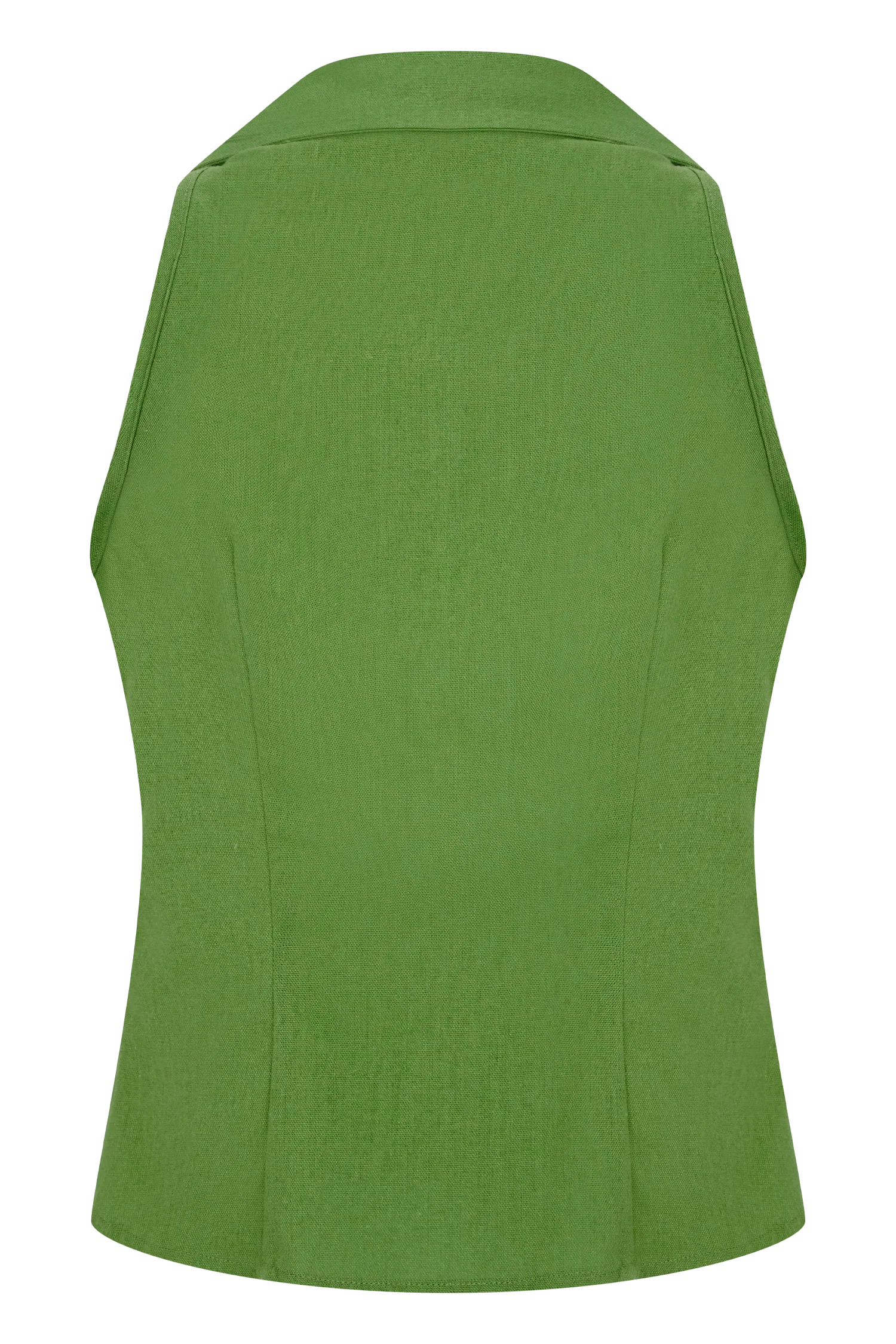 Scout Sleeveless Linen Shirt Green