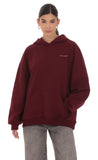 Oversized Lucy Hoodie in Burgundy