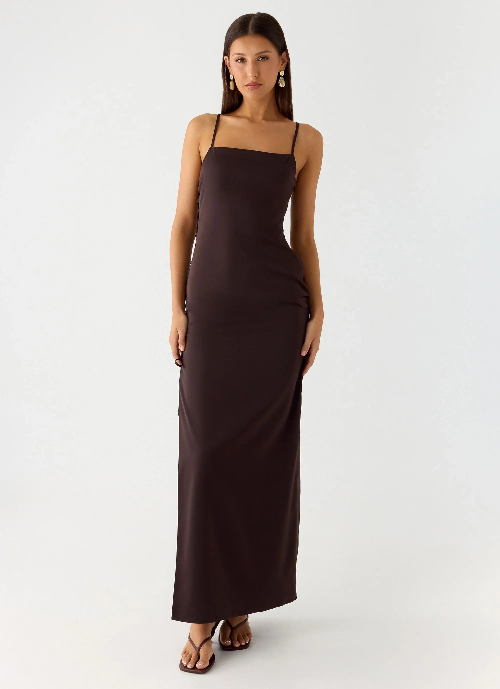 Hartwell Maxi Dress Chocolate