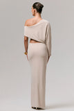Marlena Stone Twisted Split Maxi Skirt