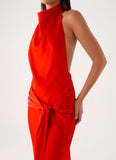 Rumina Sash Maxi Dress Tangerine