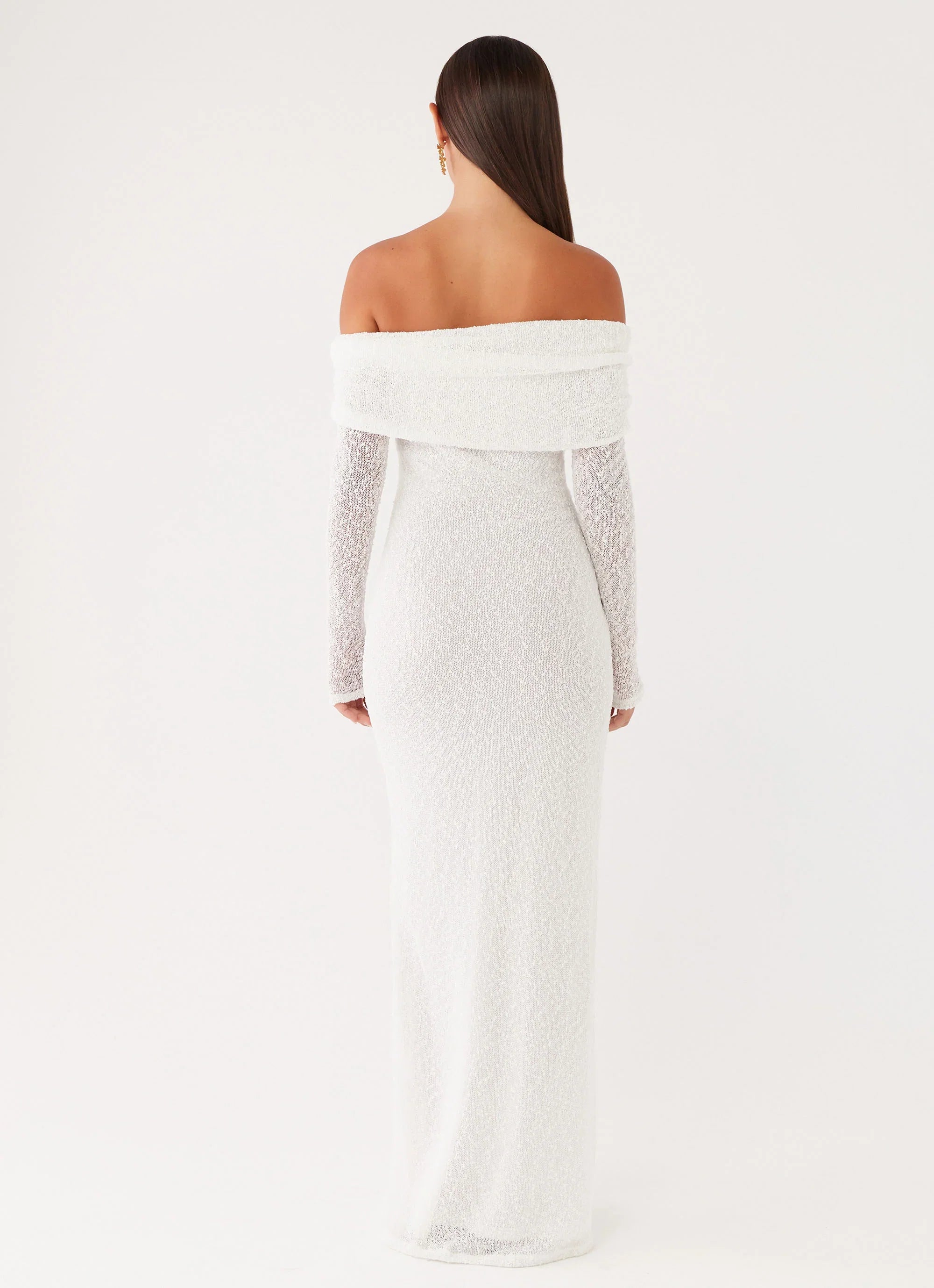 Pollyanna Knit Hardware Maxi Dress Ivory
