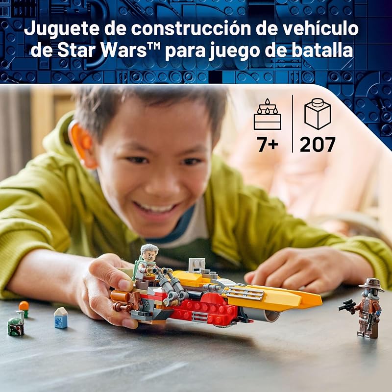 LEGO Star Wars Juguetes de construcción del vehículo espacial de Cobb Vanth para niños y niñas Juego de simulación para niños y fanáticos a partir de 7 años Regalo para cumpleaños Con