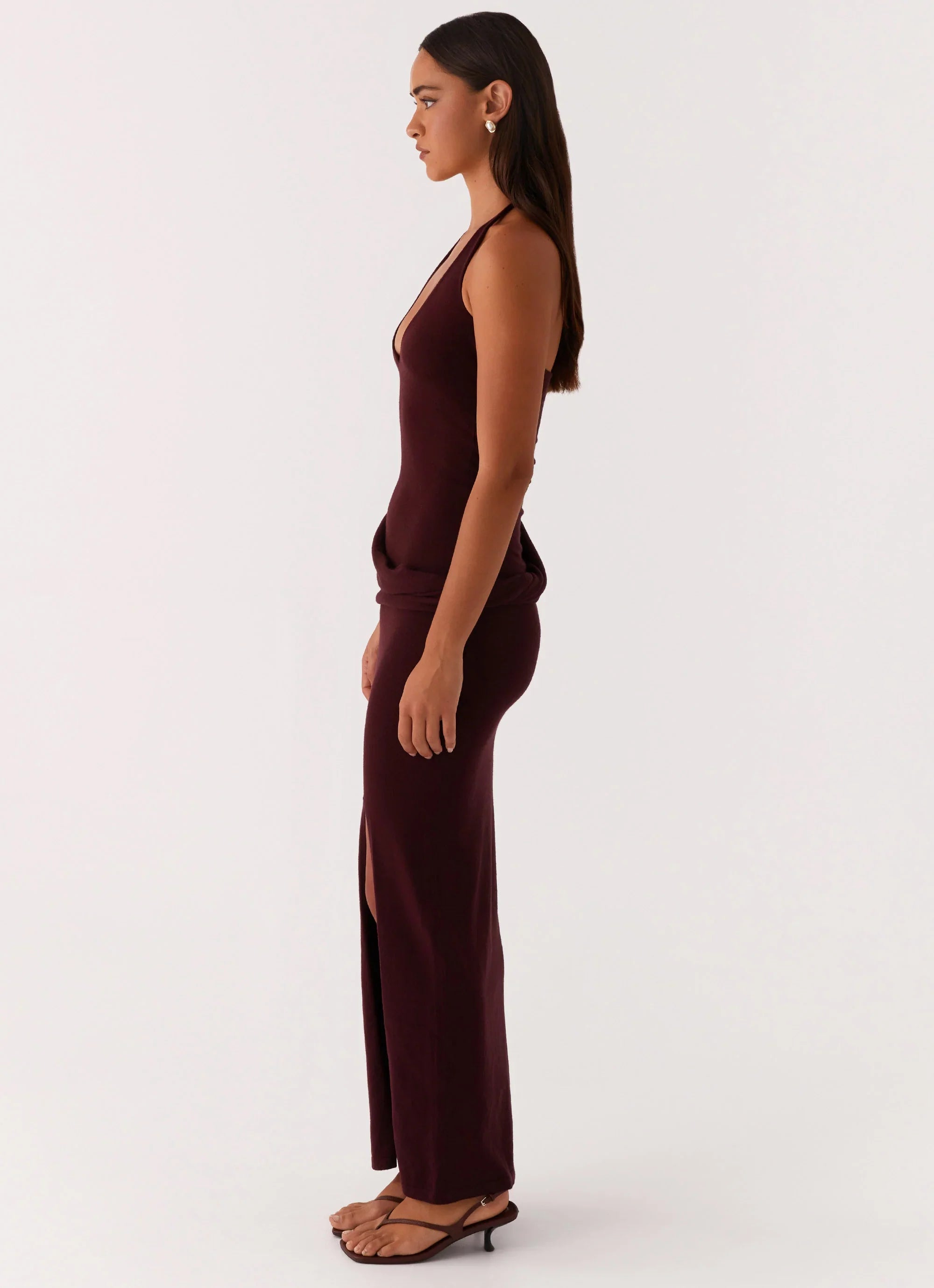 Lucky You Knit Maxi Dress Mulberry