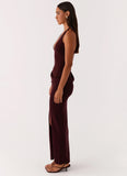 Lucky You Knit Maxi Dress Mulberry