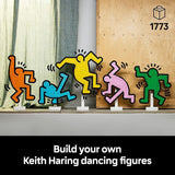 LEGO Art Keith Haring Dancing Figures Home Decor Building Set for Adults Wall Art Decor Gift Idea for Men Women who Enjoy DIY Arts and Crafts 31216